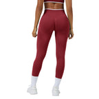 Leggings deportivos de yoga de cintura alta sin costuras y secado rápido para mujer