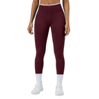 Leggings deportivos de yoga de cintura alta sin costuras y secado rápido para mujer