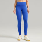 Pantalones de yoga de cintura alta para mujer con forro polar – Mallas deportivas de compresión con tacto nude para fitness y running