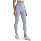Pantalones de yoga de cintura alta para mujer con forro polar – Mallas deportivas de compresión con tacto nude para fitness y running