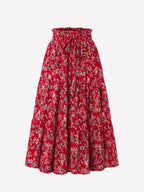 Vestido de mujer con estampado floral, corte en A, elegante, ideal para el día a día.